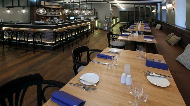 Hotel Am Fischmarkt Райнберг Ресторан фото